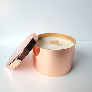 Rose Gold Candle With Lid freeshipping - Madison Romy the Label