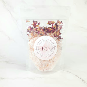 Bath Salts - Rose & Lavender infused freeshipping - Madison Romy the Label